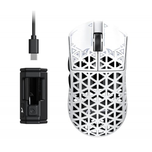 Купити Миша Attack Shark R5 Ultra Wireless (AS-6972792470573-W) White - ціна в Києві, Львові, Вінниці, Хмельницькому, Франківську, Україні | інтернет-магазин TELEMART.UA фото
