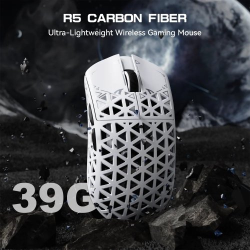 Купити Миша Attack Shark R5 Ultra Wireless (AS-6972792470573-W) White - ціна в Києві, Львові, Вінниці, Хмельницькому, Франківську, Україні | інтернет-магазин TELEMART.UA фото