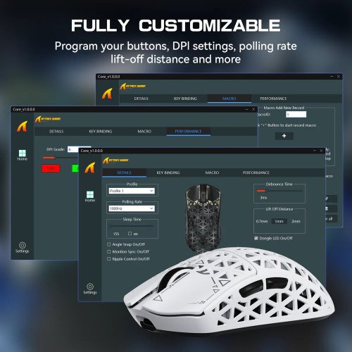 Купити Миша Attack Shark R5 Ultra Wireless (AS-6972792470573-W) White - ціна в Києві, Львові, Вінниці, Хмельницькому, Франківську, Україні | інтернет-магазин TELEMART.UA фото