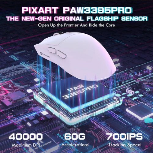 Мышка Attack Shark X1 Wireless (AS-6972792470528-W) White купить в Украине: Киев, Днепр, Харьков, Одесса  | Низкая цена, отзывы, характеристики от TELEMART фото
