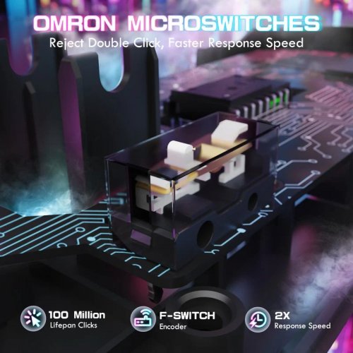 Мышка Attack Shark X1 Wireless (AS-6972792470528-B) Black купить в Украине: Киев, Днепр, Харьков, Одесса  | Низкая цена, отзывы, характеристики от TELEMART фото