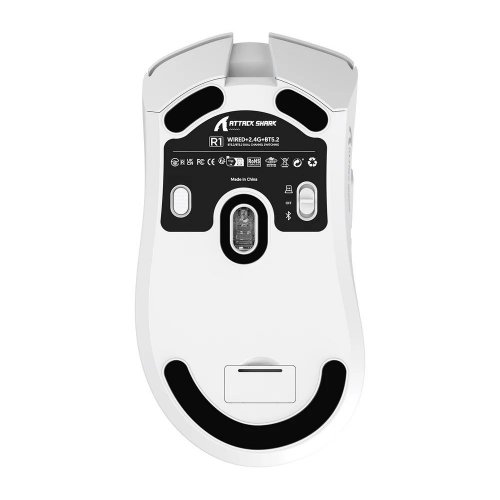 Купити Миша Attack Shark R1 Wireless (AS-6972792470191-W) White - ціна в Києві, Львові, Вінниці, Хмельницькому, Франківську, Україні | інтернет-магазин TELEMART.UA фото