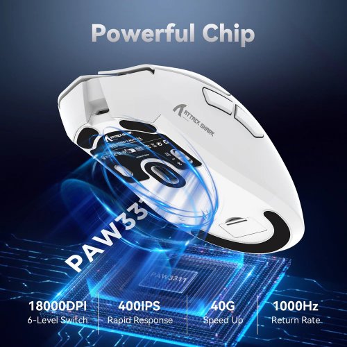 Купить Мышка Attack Shark R1 Wireless (AS-6972792470191-R) Red - цена в Харькове, Киеве, Днепре, Одессе
в интернет-магазине Telemart фото