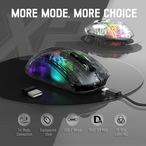 Купити Миша Attack Shark X2 Wireless (AS-6972792470016-B) Black - ціна в Києві, Львові, Вінниці, Хмельницькому, Франківську, Україні | інтернет-магазин TELEMART.UA фото
