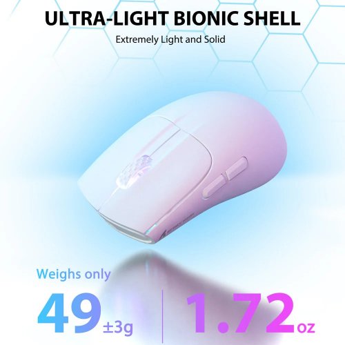 Купити Миша Attack Shark X5 Wireless (AS-6922456700225-W) White - ціна в Києві, Львові, Вінниці, Хмельницькому, Франківську, Україні | інтернет-магазин TELEMART.UA фото