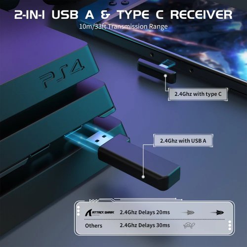 Купити Навушники Attack Shark L80 Wireless (AS-6972792470610-B) Black - ціна в Києві, Львові, Вінниці, Хмельницькому, Франківську, Україні | інтернет-магазин TELEMART.UA фото