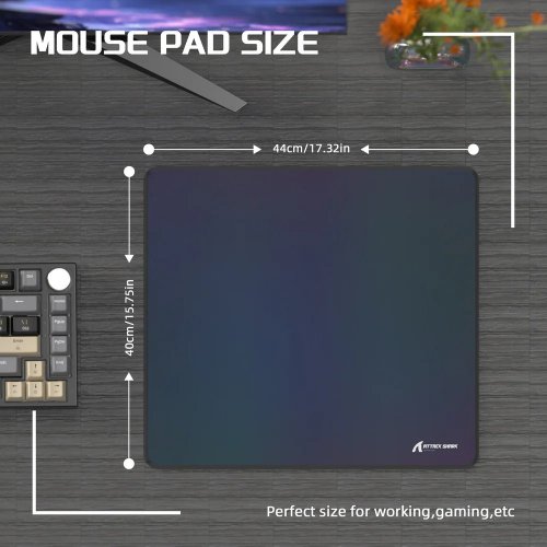 Купить Коврик для мышки Attack Shark CM03 (AS-CM03-GG) Gradient Gray - цена в Харькове, Киеве, Днепре, Одессе
в интернет-магазине Telemart фото