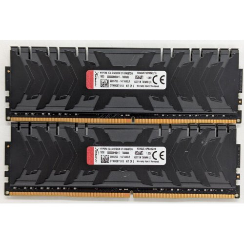 Купить Озу HyperX DDR4 16GB (2x8GB) 3200Mhz Predator (HX432C16PB3K2/16) (Восстановлено продавцом, 773955) с проверкой совместимости: обзор, характеристики, цена в Киеве, Днепре, Одессе, Харькове, Украине | интернет-магазин TELEMART.UA фото