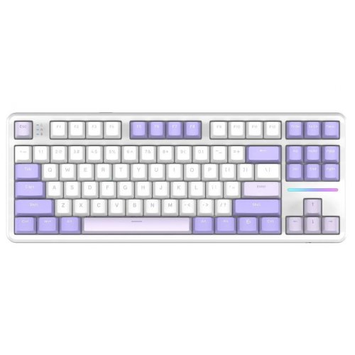 Купити Клавіатура Attack Shark X87 RGB Linear Strawberry Switch Wireless (AS-6972792470429-TW) Twilight Purple - ціна в Києві, Львові, Вінниці, Хмельницькому, Франківську, Україні | інтернет-магазин TELEMART.UA фото