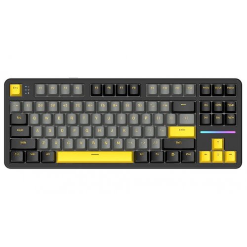 Купить Клавиатура Attack Shark X87 RGB Linear Strawberry Switch Wireless (AS-6972792470429-SB) Star Black - цена в Харькове, Киеве, Днепре, Одессе
в интернет-магазине Telemart фото
