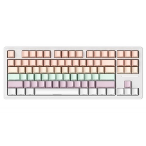 Купити Клавіатура Attack Shark M87 RGB Linear White Switch Wireless (AS-6972792470139-PG) Pink Gradien - ціна в Києві, Львові, Вінниці, Хмельницькому, Франківську, Україні | інтернет-магазин TELEMART.UA фото