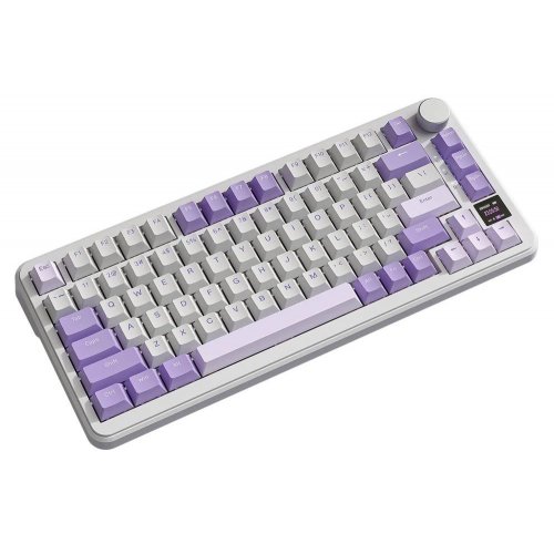 Купити Клавіатура Attack Shark X85 Pro RGB Linear Blueberry Switch Wireless (AS-6972792470368-L-UA) Lavender - ціна в Києві, Львові, Вінниці, Хмельницькому, Франківську, Україні | інтернет-магазин TELEMART.UA фото