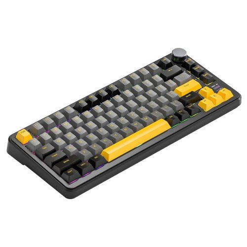 Купить Клавиатура Attack Shark X85 Pro RGB Linear Blueberry Switch Wireless (AS-6972792470368-SB-UA) Starry Black - цена в Харькове, Киеве, Днепре, Одессе
в интернет-магазине Telemart фото