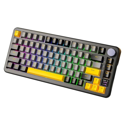 Купить Клавиатура Attack Shark X85 Pro RGB Linear Blueberry Switch Wireless (AS-6972792470368-SB-UA) Starry Black - цена в Харькове, Киеве, Днепре, Одессе
в интернет-магазине Telemart фото