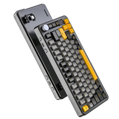 Купить Клавиатура Attack Shark X85 Pro RGB Linear Blueberry Switch Wireless (AS-6972792470368-SB-UA) Starry Black - цена в Харькове, Киеве, Днепре, Одессе
в интернет-магазине Telemart фото