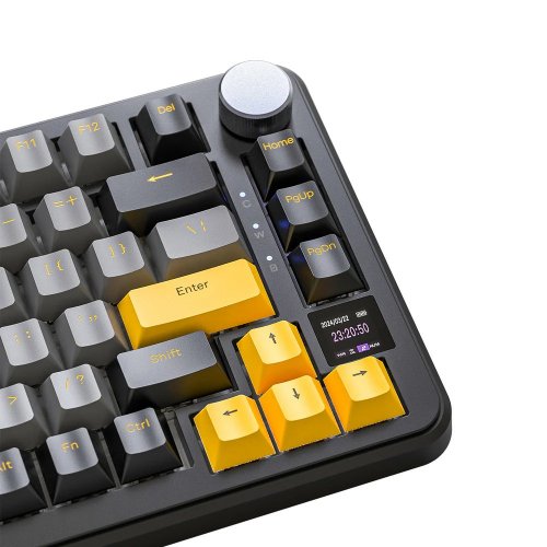 Купить Клавиатура Attack Shark X85 Pro RGB Linear Blueberry Switch Wireless (AS-6972792470368-SB-UA) Starry Black - цена в Харькове, Киеве, Днепре, Одессе
в интернет-магазине Telemart фото