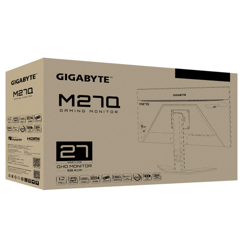 Купить Уценка монитор Gigabyte 27" M27Q Gaming Black (Повреждена упаковка, 773972) - цена в Харькове, Киеве, Днепре, Одессе
в интернет-магазине Telemart фото