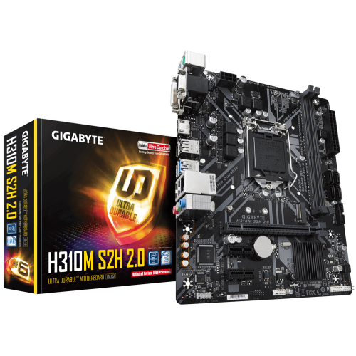 Купить Материнская плата Gigabyte H310M S2H 2.0 (s1151-V2, Intel H310) (Восстановлено продавцом, 773999) с проверкой совместимости: обзор, характеристики, цена в Киеве, Днепре, Одессе, Харькове, Украине | интернет-магазин TELEMART.UA фото