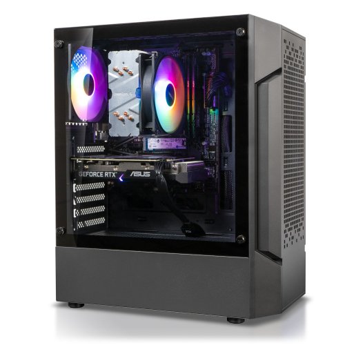 Комп'ютер HEXO Gaming RTX3050 Pro (HGP-5500N3050G8-16S1TBK) Black купити в Україні: Київ, Львів, Хмельницький, Тернопіль | Низька ціна, відгуки, характеристики від TELEMART фото