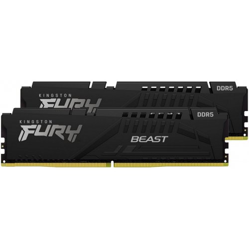 Купить Озу Kingston DDR5 32GB (2x16GB) 6000Mhz FURY Beast Black (KF560C40BBK2-32) (Восстановлено продавцом, 774043) с проверкой совместимости: обзор, характеристики, цена в Киеве, Днепре, Одессе, Харькове, Украине | интернет-магазин TELEMART.UA фото