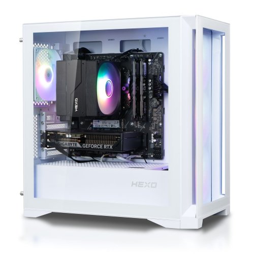 Купить Компьютер HEXO Gaming TwinFront Pro+ (HGP-TF7500FN506T-D532S1TWH) White - цена в Харькове, Киеве, Днепре, Одессе
в интернет-магазине Telemart фото