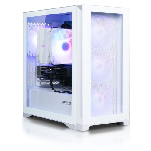 Компьютер HEXO Gaming TwinFront Pro+ (HGP-TF7500FN506T-D532S1TWH) White купить в Украине: Киев, Днепр, Харьков, Одесса  | Низкая цена, отзывы, характеристики от TELEMART фото