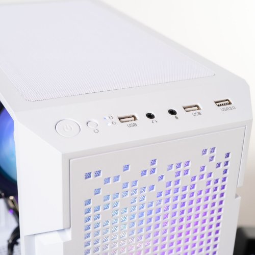 Компьютер HEXO Gaming RTX3050 Base (HGB-5500N3050G8-16S500WH) White купить в Украине: Киев, Днепр, Харьков, Одесса  | Низкая цена, отзывы, характеристики от TELEMART фото