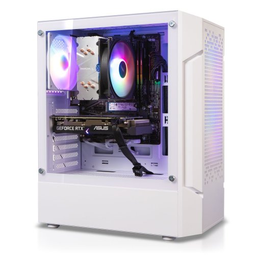 Купити Комп'ютер HEXO Gaming RTX3050 Pro+ (HGP-5500N3050G8-32S1TWH) White - ціна в Києві, Львові, Вінниці, Хмельницькому, Франківську, Україні | інтернет-магазин TELEMART.UA фото