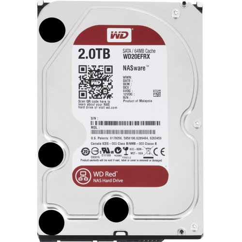 Купить Жесткий диск Western Digital Red 2TB 64MB 3.5" (WD20EFRX) (Восстановлено продавцом, 774243) с проверкой совместимости: обзор, характеристики, цена в Киеве, Днепре, Одессе, Харькове, Украине | интернет-магазин TELEMART.UA фото