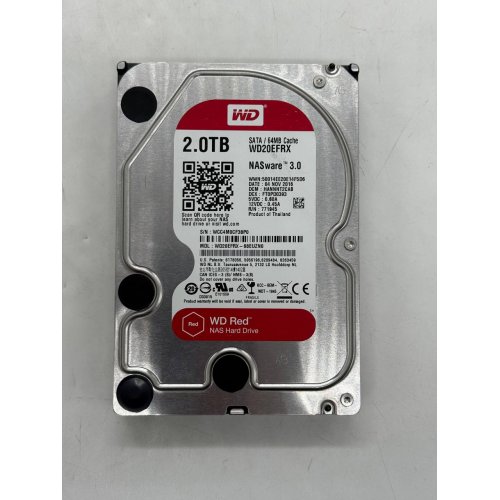 Купить Жесткий диск Western Digital Red 2TB 64MB 3.5" (WD20EFRX) (Восстановлено продавцом, 774243) с проверкой совместимости: обзор, характеристики, цена в Киеве, Днепре, Одессе, Харькове, Украине | интернет-магазин TELEMART.UA фото