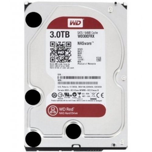 Жорсткий диск Western Digital Red 3TB 64MB 3.5" (WD30EFRX) (Відновлено продавцем, 774247) купити з перевіркою сумісності: огляд, характеристики, ціна у Києві, Львові, Вінниці, Хмельницькому, Івано-Франківську, Україні | інтернет-магазин TELEMART.UA фото