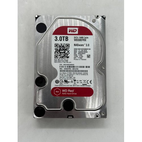 Жорсткий диск Western Digital Red 3TB 64MB 3.5" (WD30EFRX) (Відновлено продавцем, 774247) купити з перевіркою сумісності: огляд, характеристики, ціна у Києві, Львові, Вінниці, Хмельницькому, Івано-Франківську, Україні | інтернет-магазин TELEMART.UA фото