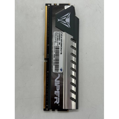 Озп Patriot DDR4 16GB 2666Mhz Viper Elite Grey (PVE416G266C6GY) (Відновлено продавцем, 774251) купити з перевіркою сумісності: огляд, характеристики, ціна у Києві, Львові, Вінниці, Хмельницькому, Івано-Франківську, Україні | інтернет-магазин TELEMART.UA фото