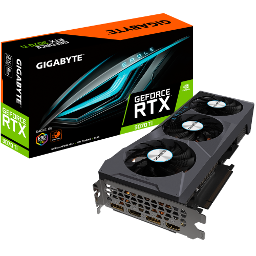 Відеокарта Gigabyte GeForce RTX 3070 Ti EAGLE 8192MB (GV-N307TEAGLE-8GD) (Відновлено продавцем, 774301) купити з перевіркою сумісності: огляд, характеристики, ціна у Києві, Львові, Вінниці, Хмельницькому, Івано-Франківську, Україні | інтернет-магазин TELEMART.UA фото