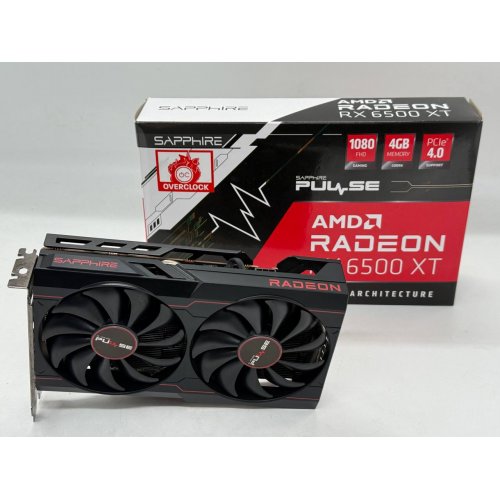 Відеокарта Sapphire Radeon RX 6500 XT PULSE 4096MB (11314-01-20G) (Відновлено продавцем, 774307) купити з перевіркою сумісності: огляд, характеристики, ціна у Києві, Львові, Вінниці, Хмельницькому, Івано-Франківську, Україні | інтернет-магазин TELEMART.UA фото