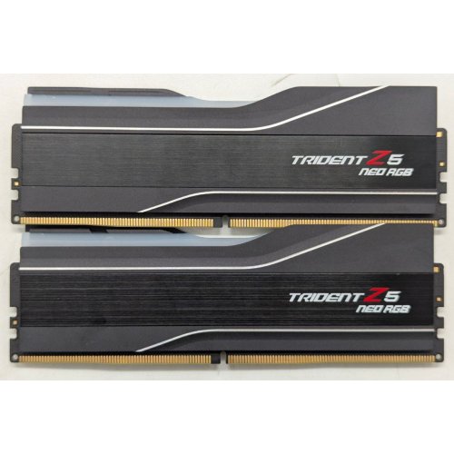 Купить Озу G.Skill DDR5 32GB (2x16GB) 6000Mhz Trident Z5 Neo RGB (F5-6000J3038F16GX2-TZ5NR) (Восстановлено продавцом, 774341) с проверкой совместимости: обзор, характеристики, цена в Киеве, Днепре, Одессе, Харькове, Украине | интернет-магазин TELEMART.UA фото