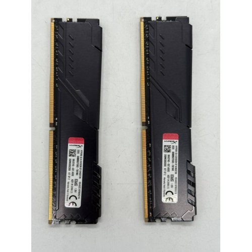 Озп HyperX DDR4 16GB (2x8GB) 3200Mhz Fury Black (HX432C16FB3K2/16) (Відновлено продавцем, 774355) купити з перевіркою сумісності: огляд, характеристики, ціна у Києві, Львові, Вінниці, Хмельницькому, Івано-Франківську, Україні | інтернет-магазин TELEMART.UA фото