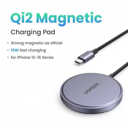 Купить Беспроводное зарядное устройство Ugreen W703 Wireless 15W (55206) Grey - цена в Харькове, Киеве, Днепре, Одессе
в интернет-магазине Telemart фото