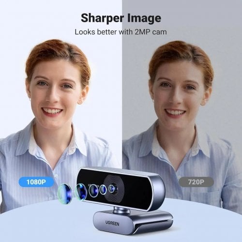 Купить Веб-камера Ugreen CM678 Full HD (15728) Gray - цена в Харькове, Киеве, Днепре, Одессе
в интернет-магазине Telemart фото