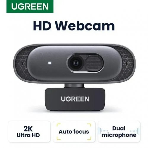 Купить Веб-камера Ugreen CM778 (35626) Black - цена в Харькове, Киеве, Днепре, Одессе
в интернет-магазине Telemart фото
