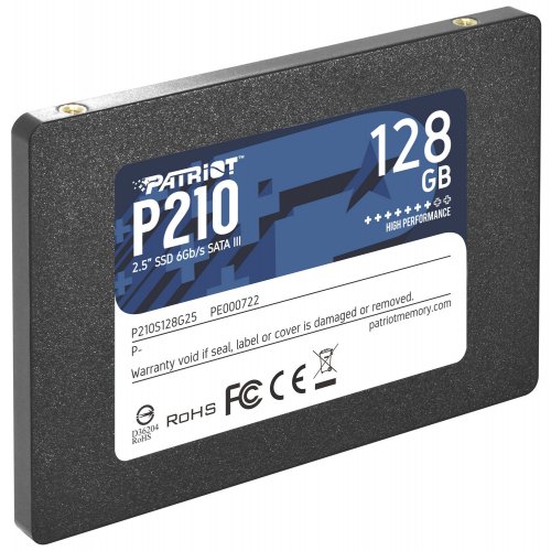 Купить Уценка ssd-диск Patriot P210 128GB 2.5" (P210S128G25) (Повреждена упаковка, 774418) с проверкой совместимости: обзор, характеристики, цена в Киеве, Днепре, Одессе, Харькове, Украине | интернет-магазин TELEMART.UA фото