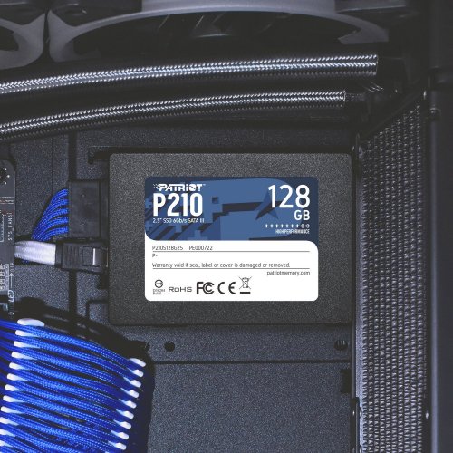 Купить Уценка ssd-диск Patriot P210 128GB 2.5" (P210S128G25) (Повреждена упаковка, 774418) с проверкой совместимости: обзор, характеристики, цена в Киеве, Днепре, Одессе, Харькове, Украине | интернет-магазин TELEMART.UA фото