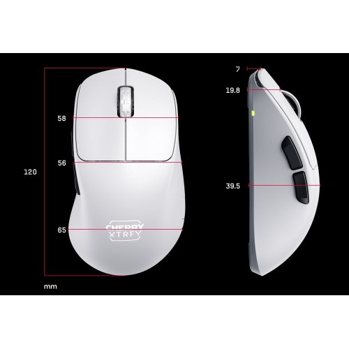 Купити Уцінка миша Cherry Xtrfy M64 Pro 8K Wireless RGB (CX-M64W-PRO-WHITE) White (Сліди використання, 774518) - ціна в Києві, Львові, Вінниці, Хмельницькому, Франківську, Україні | інтернет-магазин TELEMART.UA фото