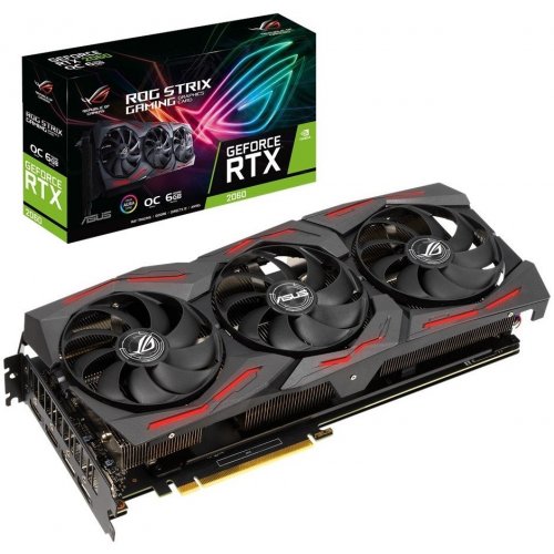 Відеокарта Asus ROG GeForce RTX 2060 Evo STRIX OC 6144MB (ROG-STRIX-RTX2060-O6G-EVO-GAMING) (Відновлено продавцем, 774526) купити з перевіркою сумісності: огляд, характеристики, ціна у Києві, Львові, Вінниці, Хмельницькому, Івано-Франківську, Україні | інтернет-магазин TELEMART.UA фото