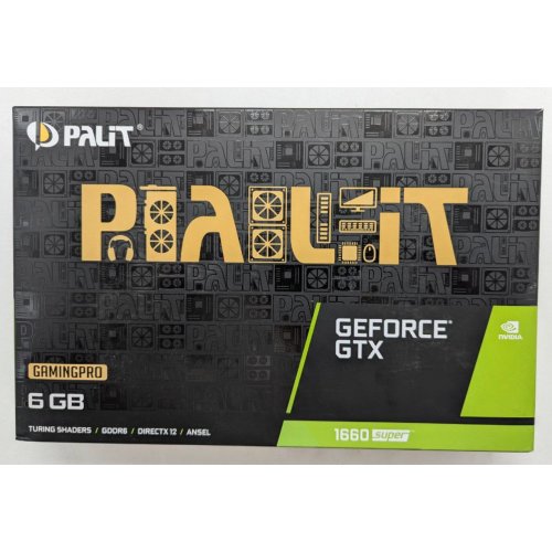 Відеокарта Palit GeForce GTX 1660 SUPER GamingPro 6144MB (NE6166S018J9-1160A-1) (Відновлено продавцем, 774529) купити з перевіркою сумісності: огляд, характеристики, ціна у Києві, Львові, Вінниці, Хмельницькому, Івано-Франківську, Україні | інтернет-магазин TELEMART.UA фото