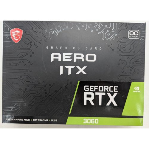Купить Видеокарта MSI GeForce RTX 3060 AERO ITX OC 12288MB (RTX 3060 AERO ITX 12G OC) (Восстановлено продавцом, 774553) с проверкой совместимости: обзор, характеристики, цена в Киеве, Днепре, Одессе, Харькове, Украине | интернет-магазин TELEMART.UA фото