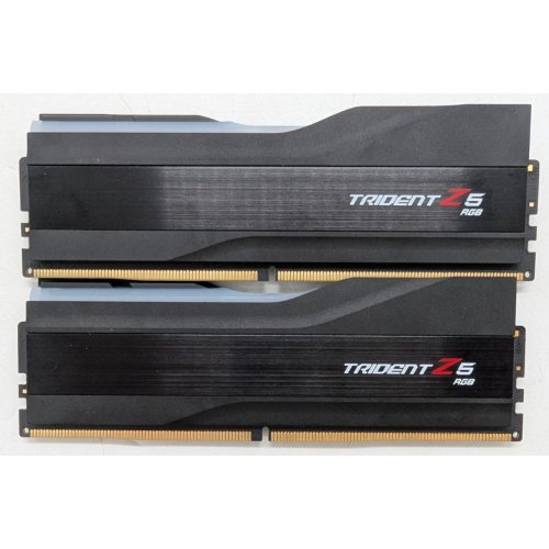 Купить Озу G.Skill DDR5 32GB (2x16GB) 6000 Mhz Trident Z5 RGB Black (F5-6000J3636F16GX2-TZ5RK) (Восстановлено продавцом, 774590) с проверкой совместимости: обзор, характеристики, цена в Киеве, Днепре, Одессе, Харькове, Украине | интернет-магазин TELEMART.UA фото