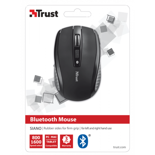 Photo Mouse Trust Siano Bluetooth Wireless Mouse (20403) Black