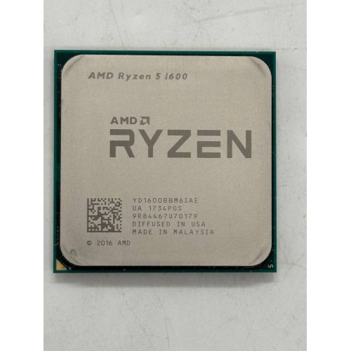 Купить Процессор AMD Ryzen 5 1600 3.2(3.6)GHz sAM4 Tray (YD1600BBM6IAF) (Восстановлено продавцом, 774901) с проверкой совместимости: обзор, характеристики, цена в Киеве, Днепре, Одессе, Харькове, Украине | интернет-магазин TELEMART.UA фото