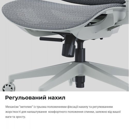 Купити Ігрове крісло Anda Seat X-Air Mega Size XL Mesh (AD-WY-01-GGF) Gray - ціна в Києві, Львові, Вінниці, Хмельницькому, Франківську, Україні | інтернет-магазин TELEMART.UA фото